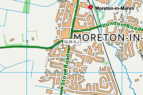 GL56 0LJ map - OS VectorMap District (Ordnance Survey)