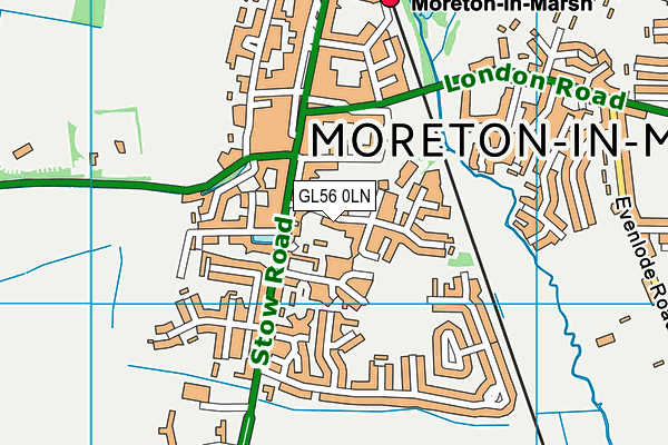 GL56 0LN map - OS VectorMap District (Ordnance Survey)