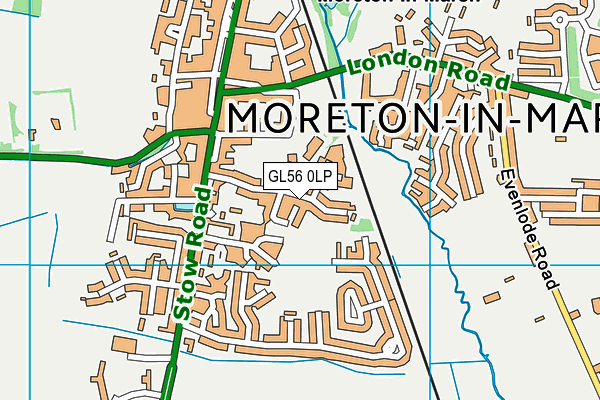 GL56 0LP map - OS VectorMap District (Ordnance Survey)