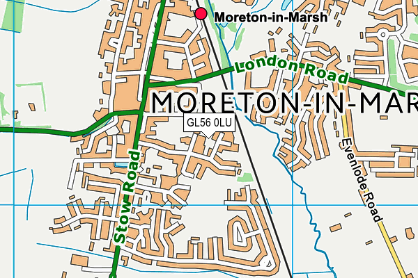 GL56 0LU map - OS VectorMap District (Ordnance Survey)