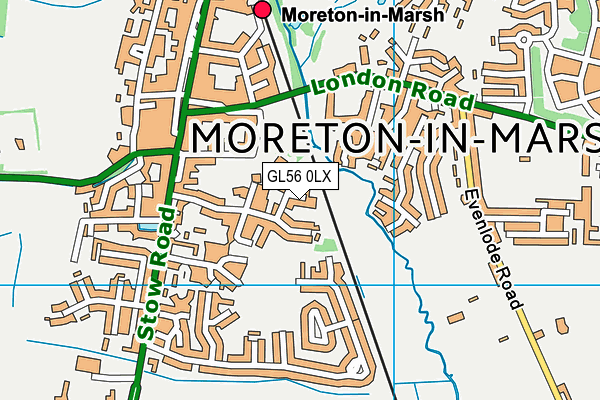 GL56 0LX map - OS VectorMap District (Ordnance Survey)