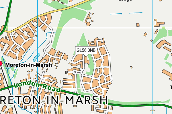 GL56 0NB map - OS VectorMap District (Ordnance Survey)