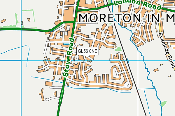 GL56 0NE map - OS VectorMap District (Ordnance Survey)