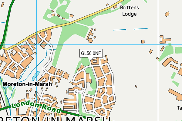 GL56 0NF map - OS VectorMap District (Ordnance Survey)