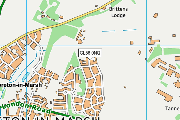 GL56 0NQ map - OS VectorMap District (Ordnance Survey)