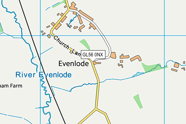 GL56 0NX map - OS VectorMap District (Ordnance Survey)