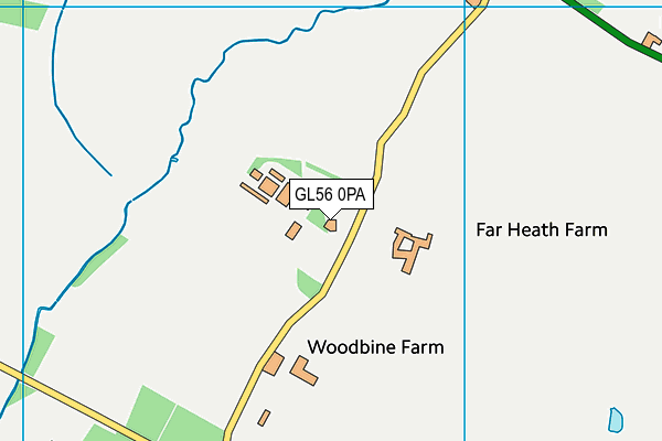 GL56 0PA map - OS VectorMap District (Ordnance Survey)