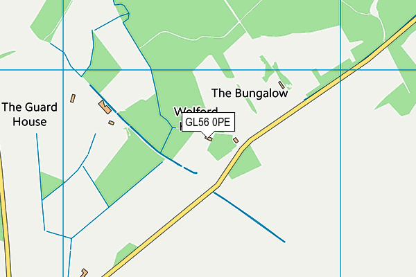 GL56 0PE map - OS VectorMap District (Ordnance Survey)