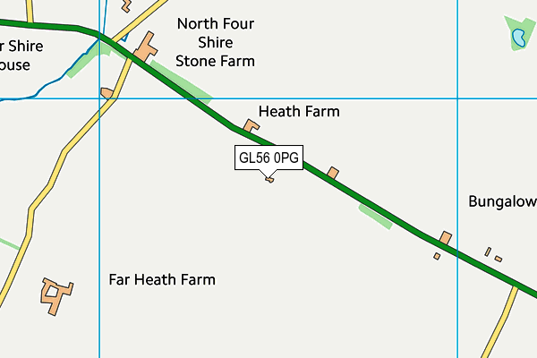 GL56 0PG map - OS VectorMap District (Ordnance Survey)