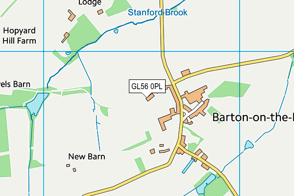 GL56 0PL map - OS VectorMap District (Ordnance Survey)