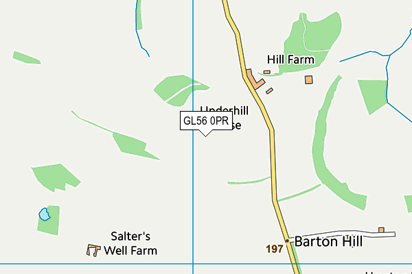 GL56 0PR map - OS VectorMap District (Ordnance Survey)