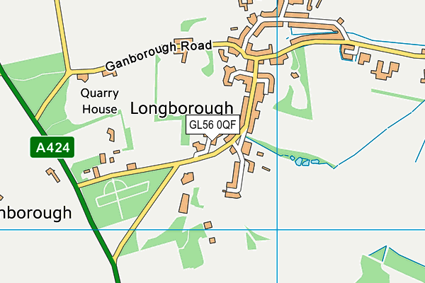 GL56 0QF map - OS VectorMap District (Ordnance Survey)