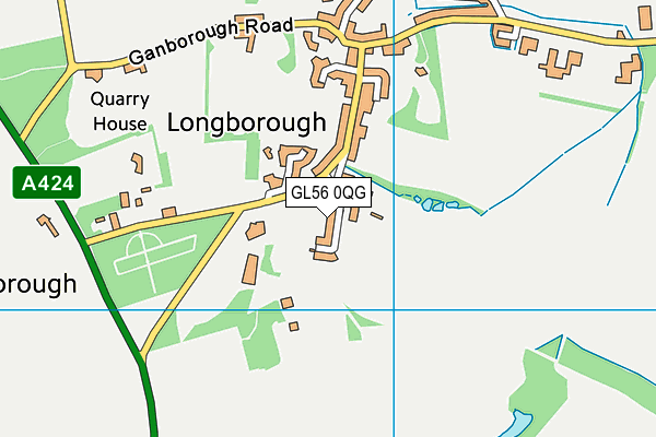 GL56 0QG map - OS VectorMap District (Ordnance Survey)