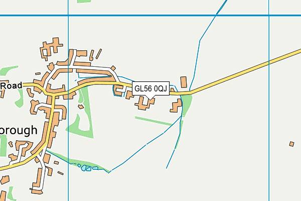 Longborough & Sezincote Cricket Club map (GL56 0QJ) - OS VectorMap District (Ordnance Survey)