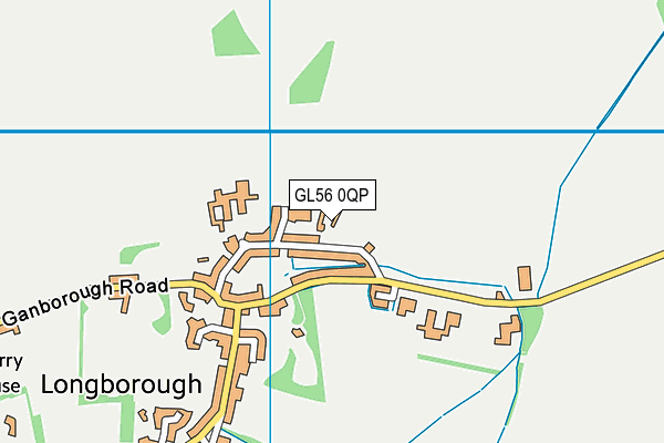 GL56 0QP map - OS VectorMap District (Ordnance Survey)