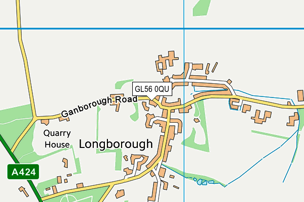 GL56 0QU map - OS VectorMap District (Ordnance Survey)