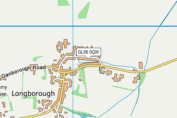 GL56 0QW map - OS VectorMap District (Ordnance Survey)