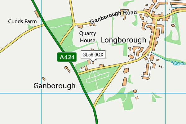 GL56 0QX map - OS VectorMap District (Ordnance Survey)