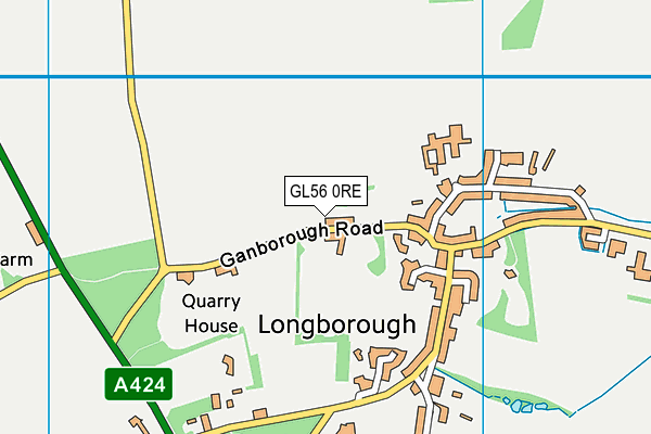 GL56 0RE map - OS VectorMap District (Ordnance Survey)