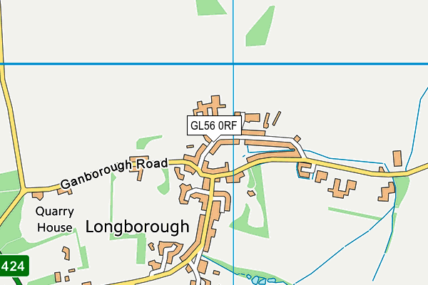 GL56 0RF map - OS VectorMap District (Ordnance Survey)