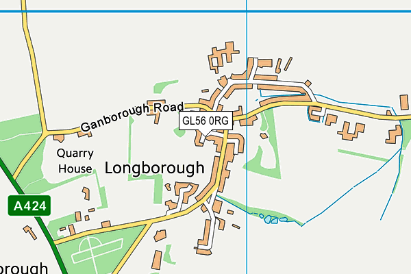 GL56 0RG map - OS VectorMap District (Ordnance Survey)