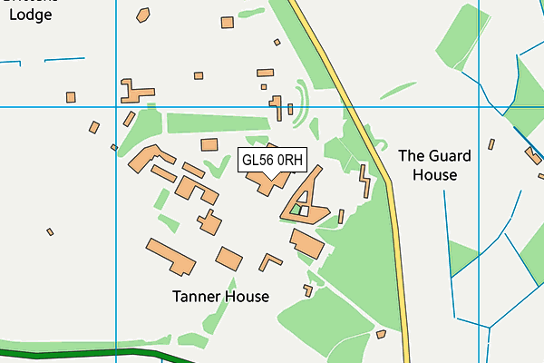 Fire Service College Leisure Club map (GL56 0RH) - OS VectorMap District (Ordnance Survey)