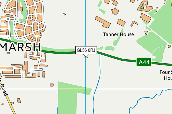 GL56 0RJ map - OS VectorMap District (Ordnance Survey)