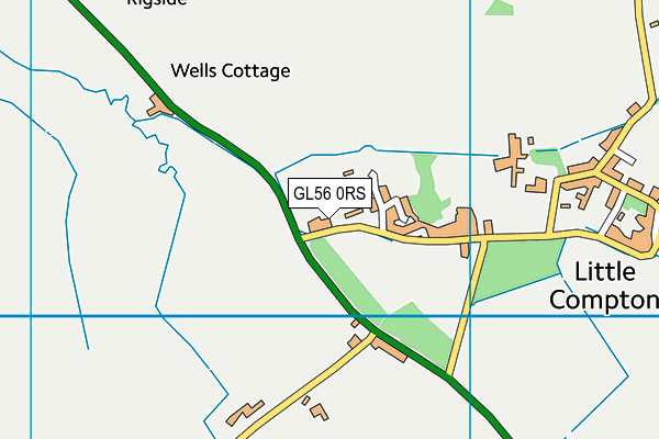 GL56 0RS map - OS VectorMap District (Ordnance Survey)