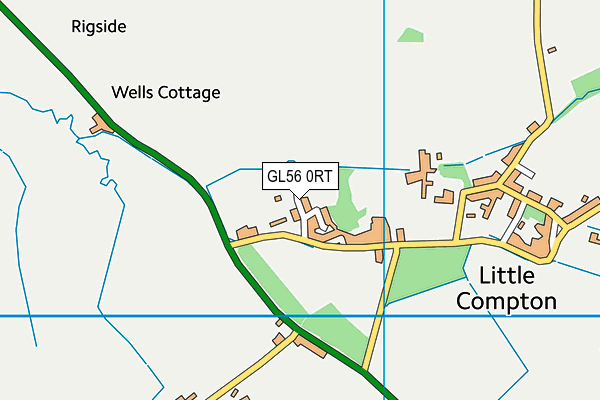 GL56 0RT map - OS VectorMap District (Ordnance Survey)