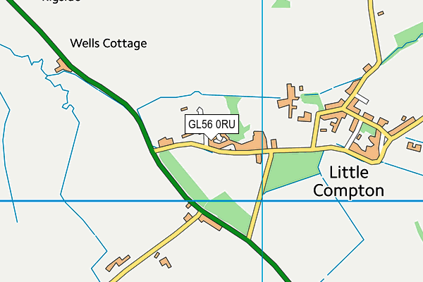 GL56 0RU map - OS VectorMap District (Ordnance Survey)