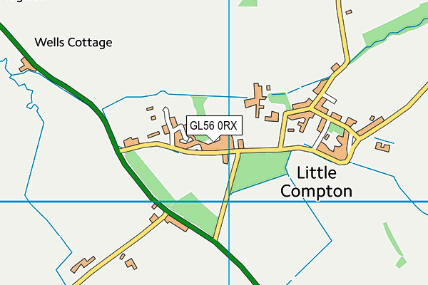 GL56 0RX map - OS VectorMap District (Ordnance Survey)