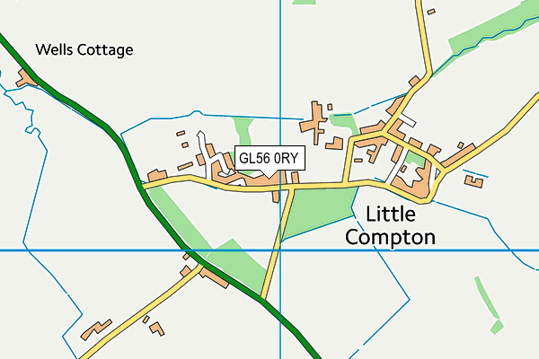 GL56 0RY map - OS VectorMap District (Ordnance Survey)