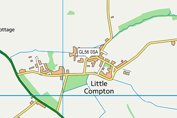 GL56 0SA map - OS VectorMap District (Ordnance Survey)