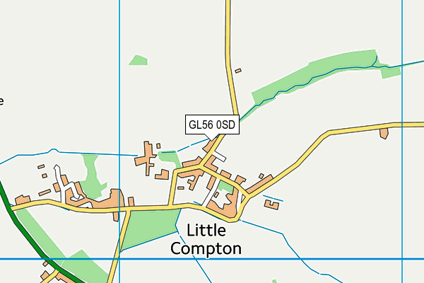 GL56 0SD map - OS VectorMap District (Ordnance Survey)