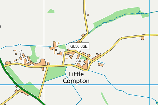 GL56 0SE map - OS VectorMap District (Ordnance Survey)