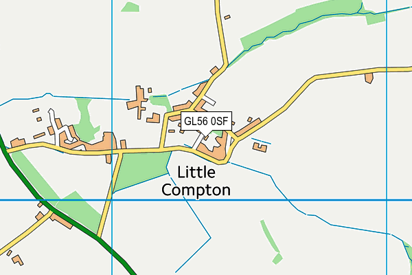 GL56 0SF map - OS VectorMap District (Ordnance Survey)