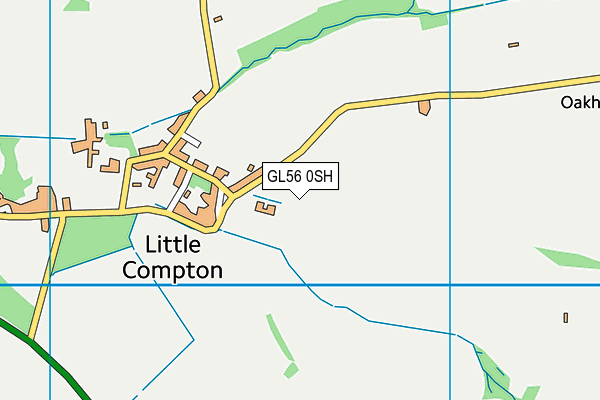 GL56 0SH map - OS VectorMap District (Ordnance Survey)