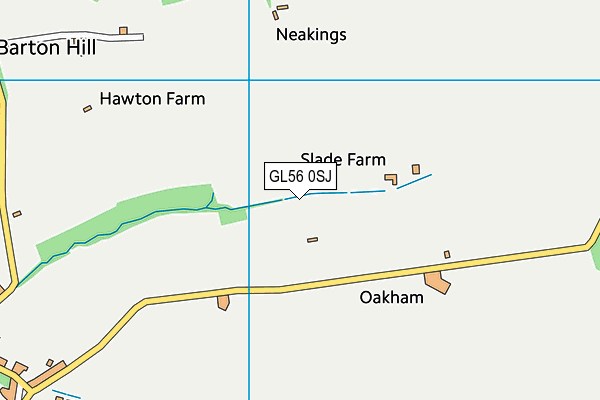 GL56 0SJ map - OS VectorMap District (Ordnance Survey)