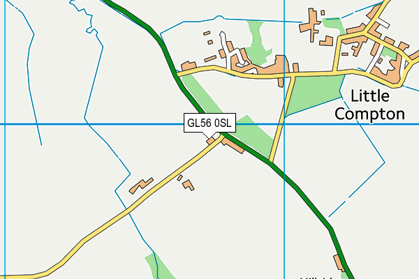 GL56 0SL map - OS VectorMap District (Ordnance Survey)