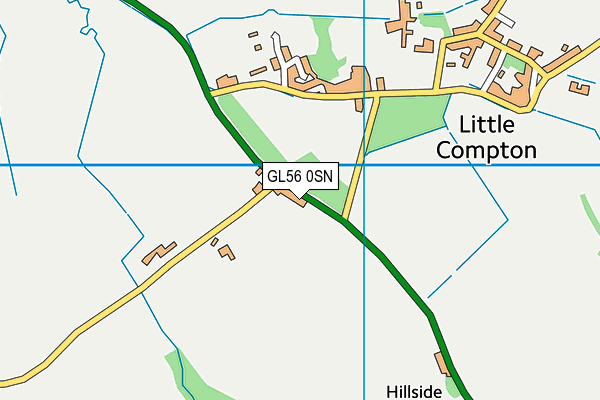 GL56 0SN map - OS VectorMap District (Ordnance Survey)