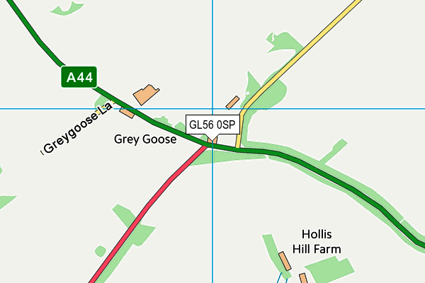 GL56 0SP map - OS VectorMap District (Ordnance Survey)