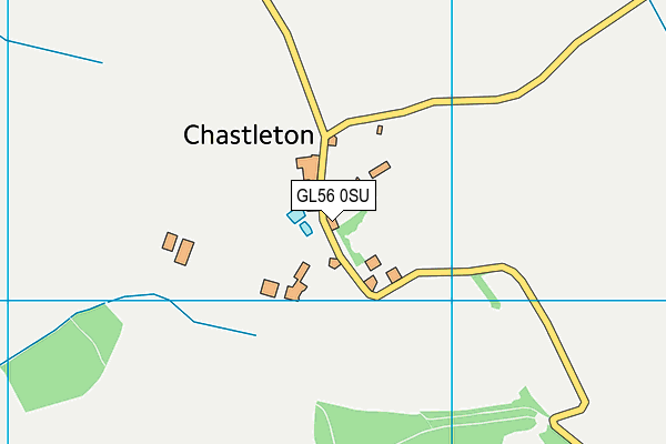 GL56 0SU map - OS VectorMap District (Ordnance Survey)