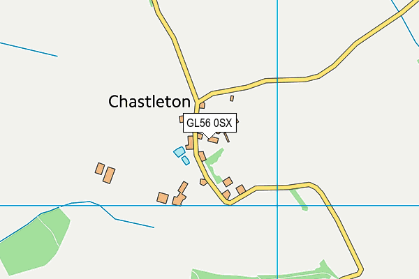 GL56 0SX map - OS VectorMap District (Ordnance Survey)