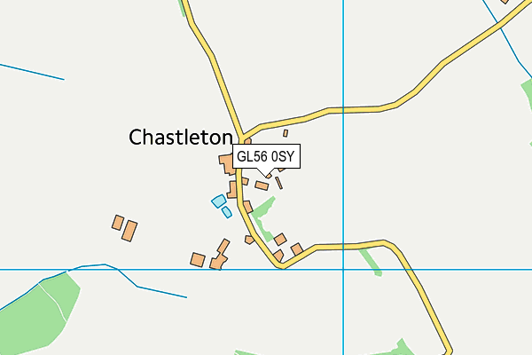 GL56 0SY map - OS VectorMap District (Ordnance Survey)