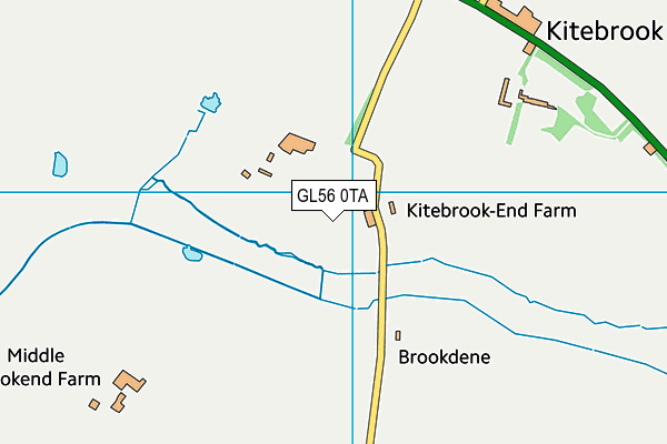 GL56 0TA map - OS VectorMap District (Ordnance Survey)