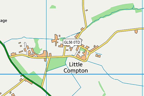 GL56 0TD map - OS VectorMap District (Ordnance Survey)