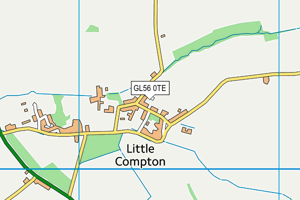 GL56 0TE map - OS VectorMap District (Ordnance Survey)