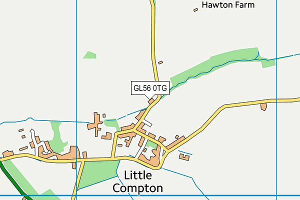 GL56 0TG map - OS VectorMap District (Ordnance Survey)