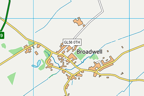 GL56 0TH map - OS VectorMap District (Ordnance Survey)