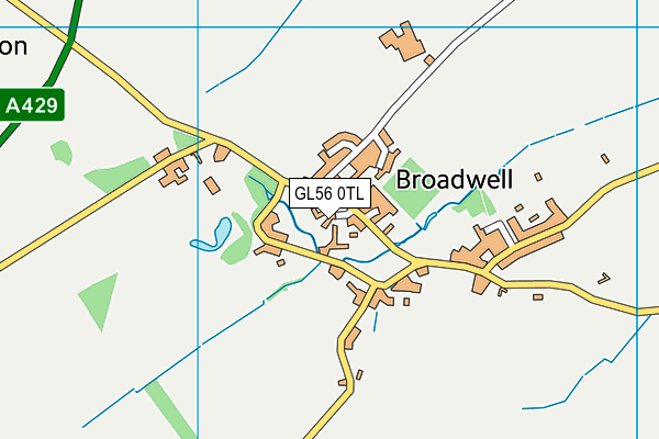 GL56 0TL map - OS VectorMap District (Ordnance Survey)